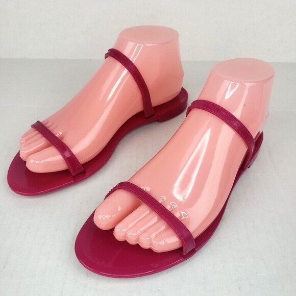 Stuart Weitzman Womens Sawyer Jelly Slide Sandals Pink Size 7 B - Picture 1 of 10